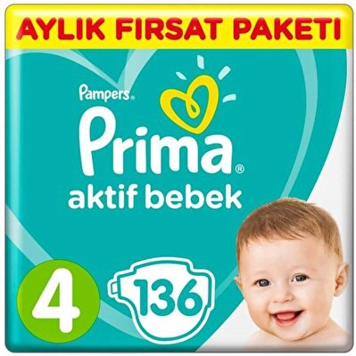 Prima Aktif Bebek Aylık Fırsat Paketi 4 136'lı