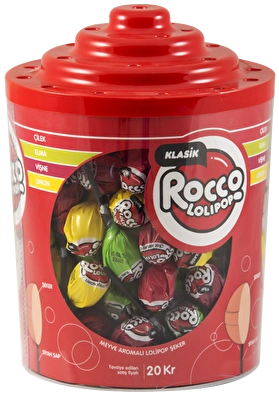 Rocco Lolipop Şeker 130 lu
