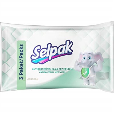 Selpak Antibakteriyel Islak Mendil 3*10'lu