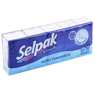 Selpak Klasik Mendil 4 Katlı 10*10'lu
