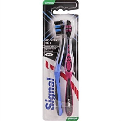 Signal Diş Fırçası Perfomans Black 1+1 adet