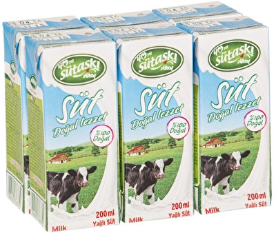 Sütaş Süt Multipack 6*180 ml