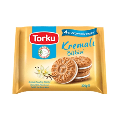 Torku Sade Kremalı Bisküvi M.Pack 4*76 g
