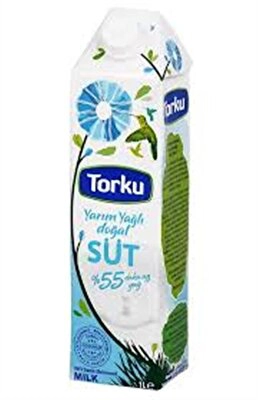 Torku Yarım Yağlı Süt Uht 1 l