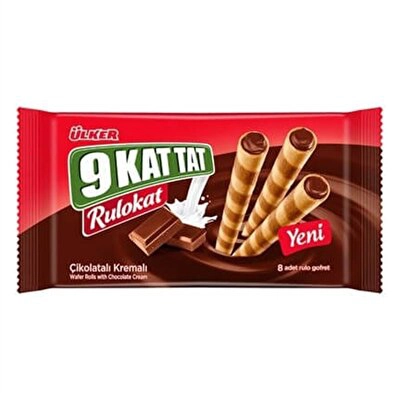 Ülker 9 Kat Tat Rulokat Çikolata Kremalı 12'li 42 g