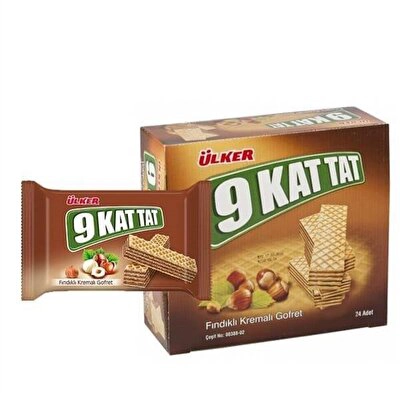 Ülker 9Kat Fındıklı Lüks Gofret 24'lü 39 g