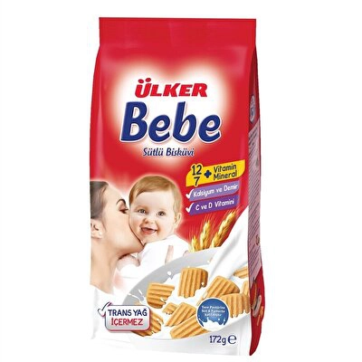 Ülker Bebe Bisküvi Sütlü 172 g