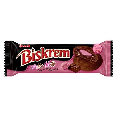 Ülker Biskrem Ruby Sütlü Çikolatalı Bisküvi 18'li 100 g
