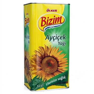 Ülker Bizim Ayçiçek Yağı Teneke 5 l