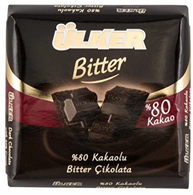 Ülker Çikolata Kare Bitter %80 Kakao 60 g