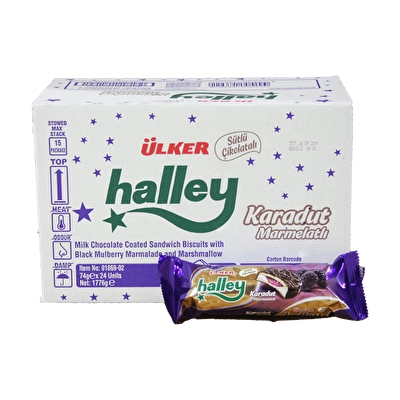 Ülker Halley Karadut Marmelatlı 24'lü 74 g