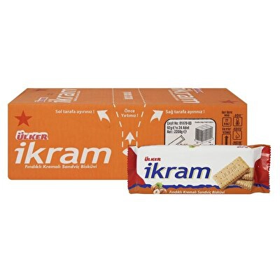Ülker İkram Fındık Kremali Sandviç 24'lü 84 g