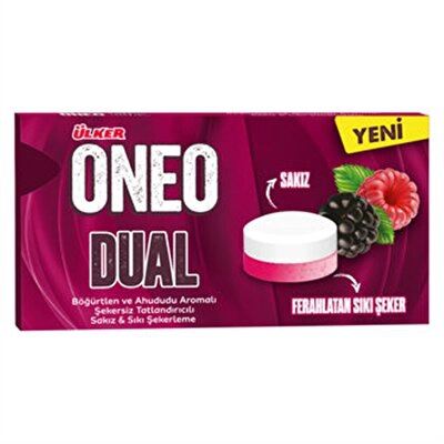 Ülker Oneo Dual Böğürtlen&Ahu. Aromalı Sakız 18'li 13,9 g