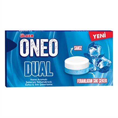 Ülker Oneo Dual Nane Aromalı Sakız&Sıkı Şeker 18'li 13,9 g