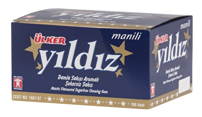 Ülker Yıldız Soft Damla Sakızı Aromalı Şekersiz Sakız 100'lü