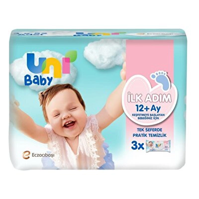 Uni Baby İlk Adım Islak Havlu 5*52 li