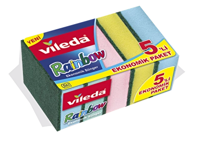 Vileda 5'li Rainbow Sünger Adet
