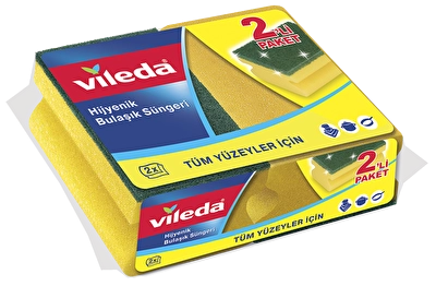 Vileda Glitzi Yeşil Oluklu Sünger Adet