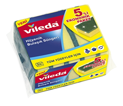 Vileda Glitzi Yeşil Sünger Eko Paket Adet