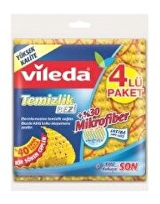 Vileda Style Mıkrofiber Bez 4'lü