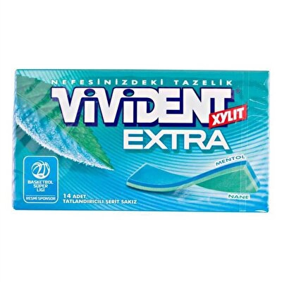Vivident Extra Mentol Nane Cüzdan 18'li 26 g