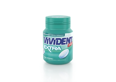 Vivident Extra Sakız Mentol&Nane Şişe 66 g