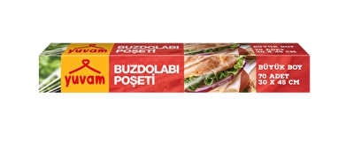 Yuvam Buzdolabı Poşeti Büyük Boy 70 li